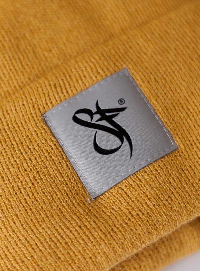 Standfor Tag Beanie Hat yellow