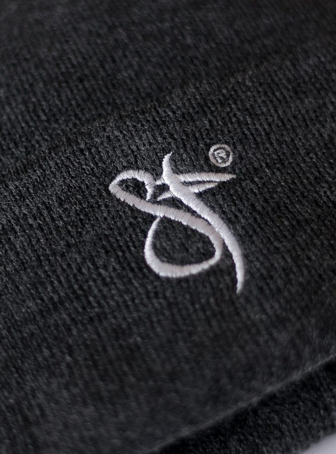 SF Embroidery Beanie darkgrey/white