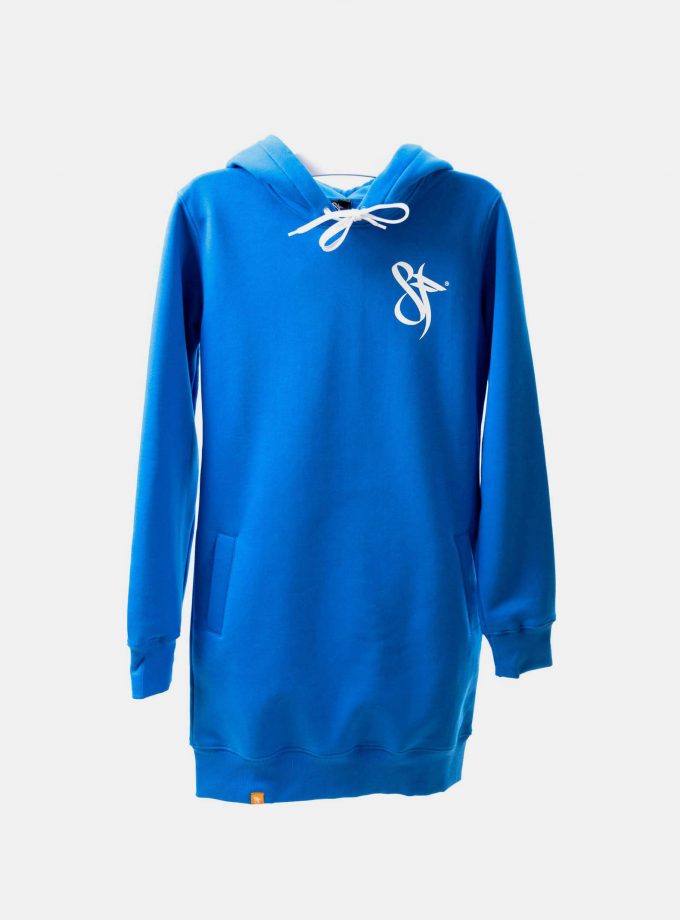 MMV Long Hoodie Dress OG Blue
