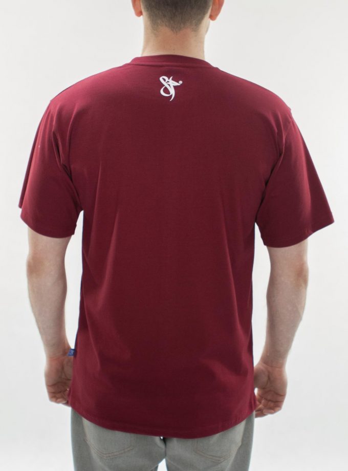 Angel Balaclava Mask Tee Burgundy