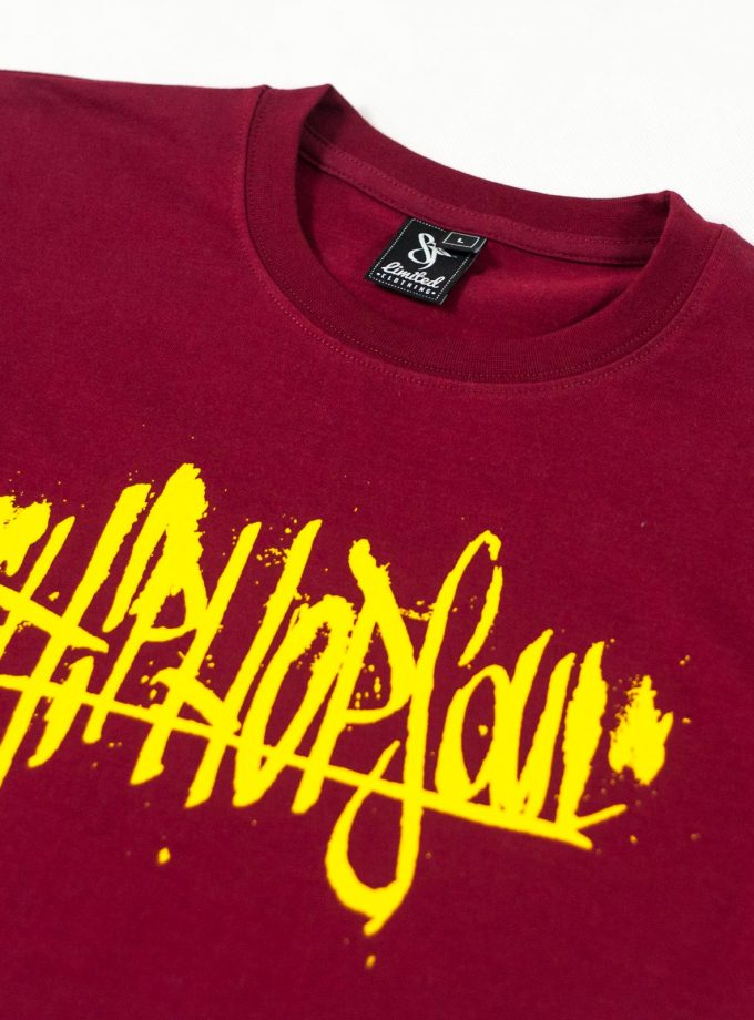 Hip Hop Soul Tee Burgundy