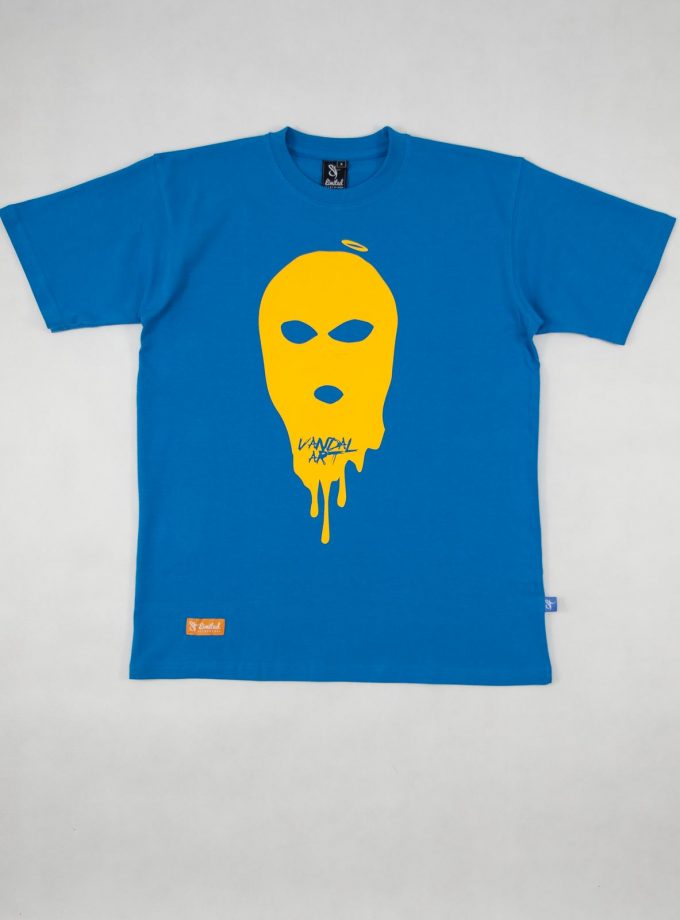 Angel Balaclava Mask Tee Og Blue