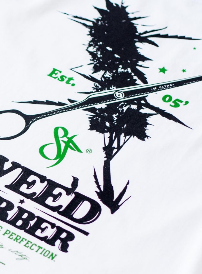 Standfor Weed Barber Tee White