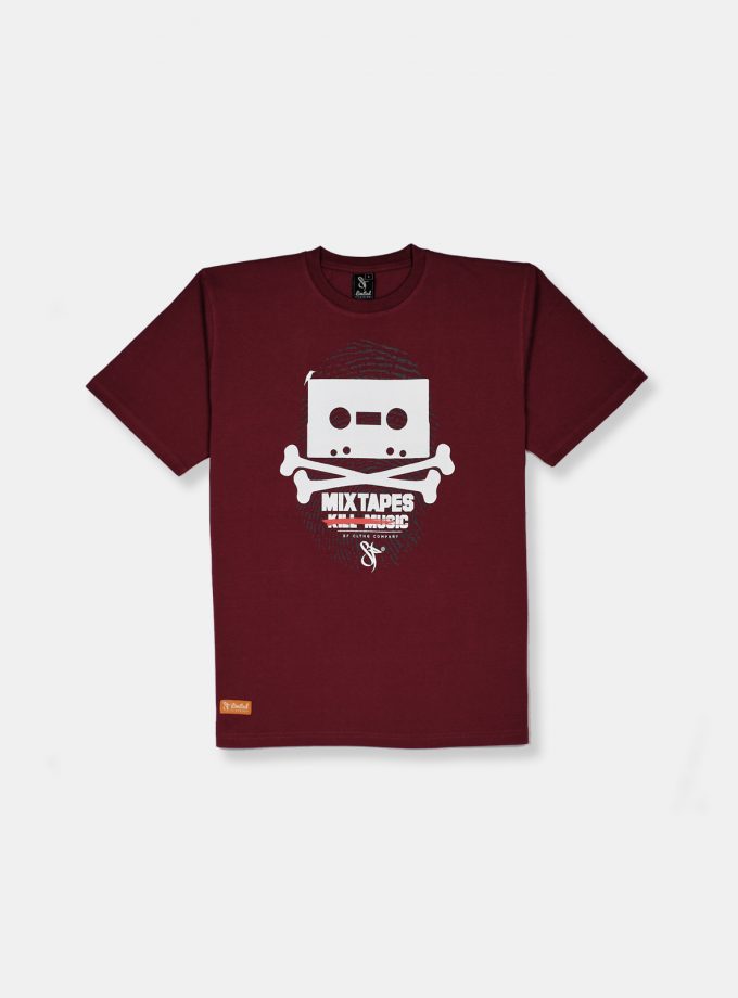Mixtapes SF DB Tee Burgundy