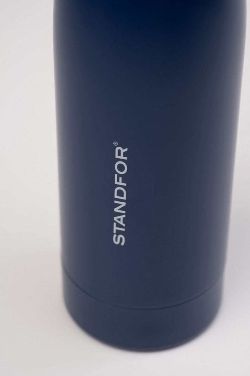 Standfor Classic Thermal Bottle Blue- front detail
