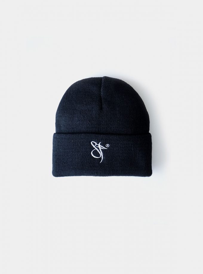 SF Embroidery Beanie Hat black