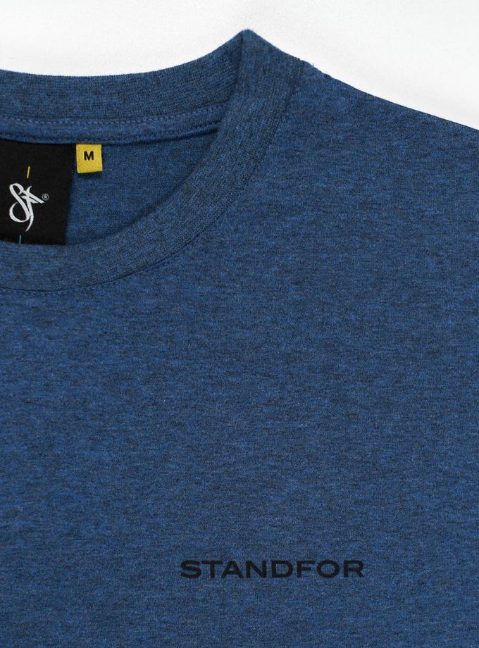 SF Crew Emblem Tee Melange Blue
