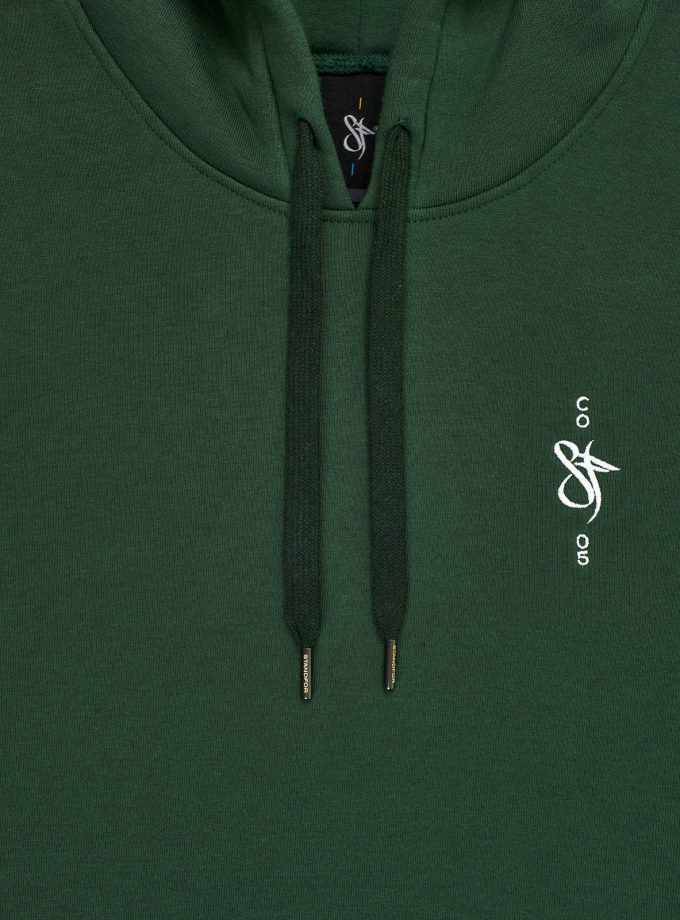 SF Crew Emblem Hoodie Dusk Green
