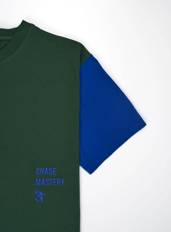 Chase Mastery Mixed Tee Dusk Green