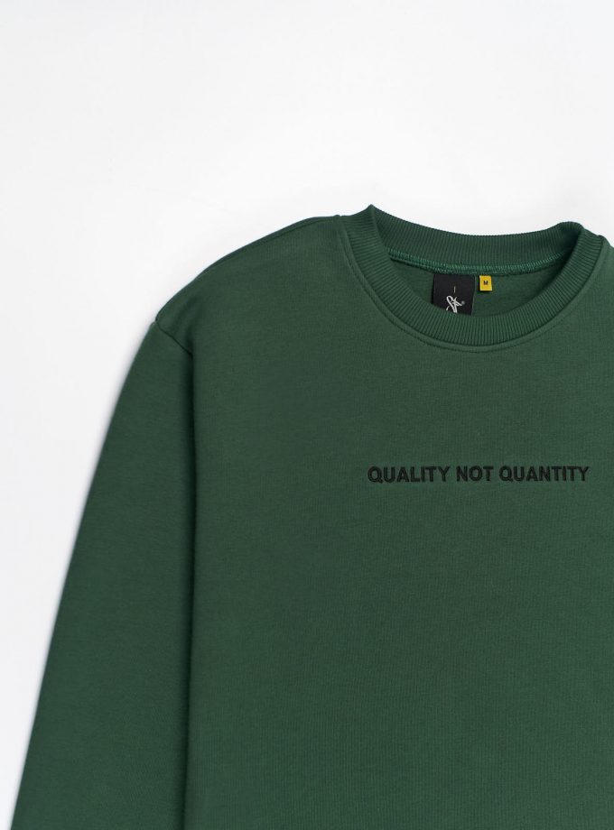 Quality Not Quantity Sweatshirt Dusk Green
