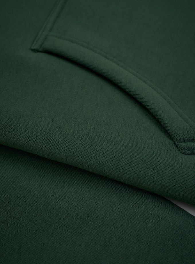 SF Crew Emblem Hoodie Dusk Green
