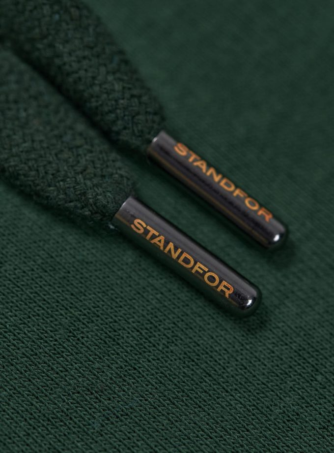 SF Crew Emblem Hoodie Dusk Green