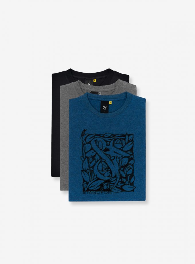 SF Florian Melange Grey Tee