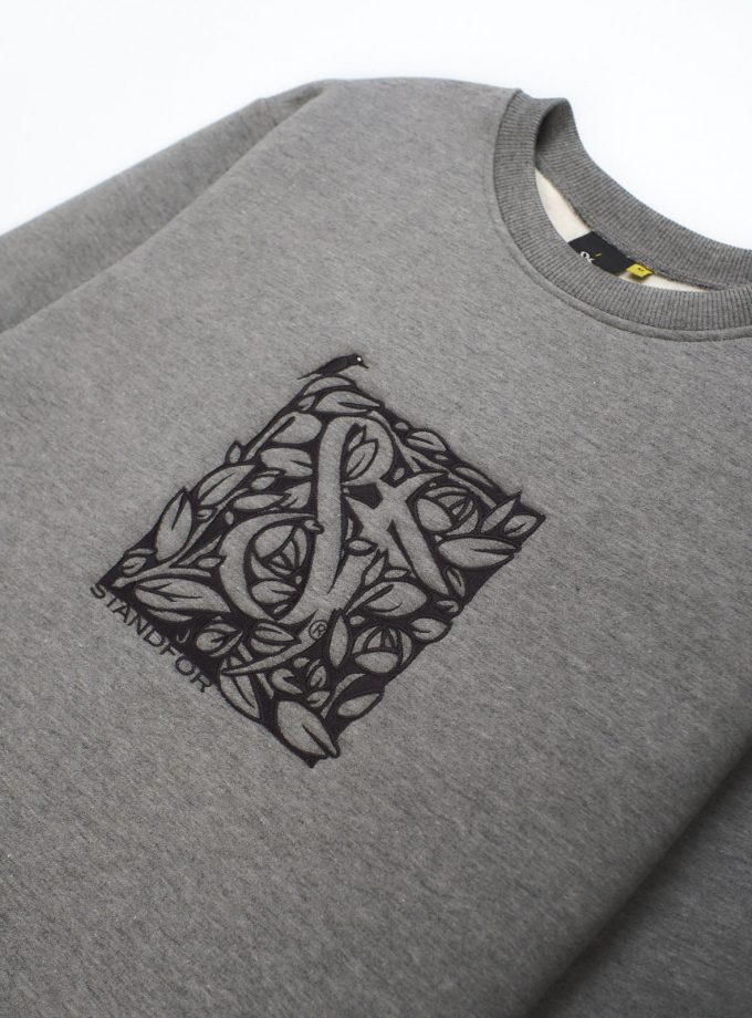 SF Florian Melange Grey Sweatshirt