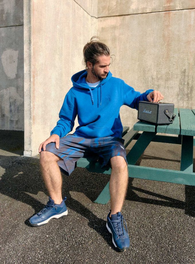 SF Mono Blue Camo Short