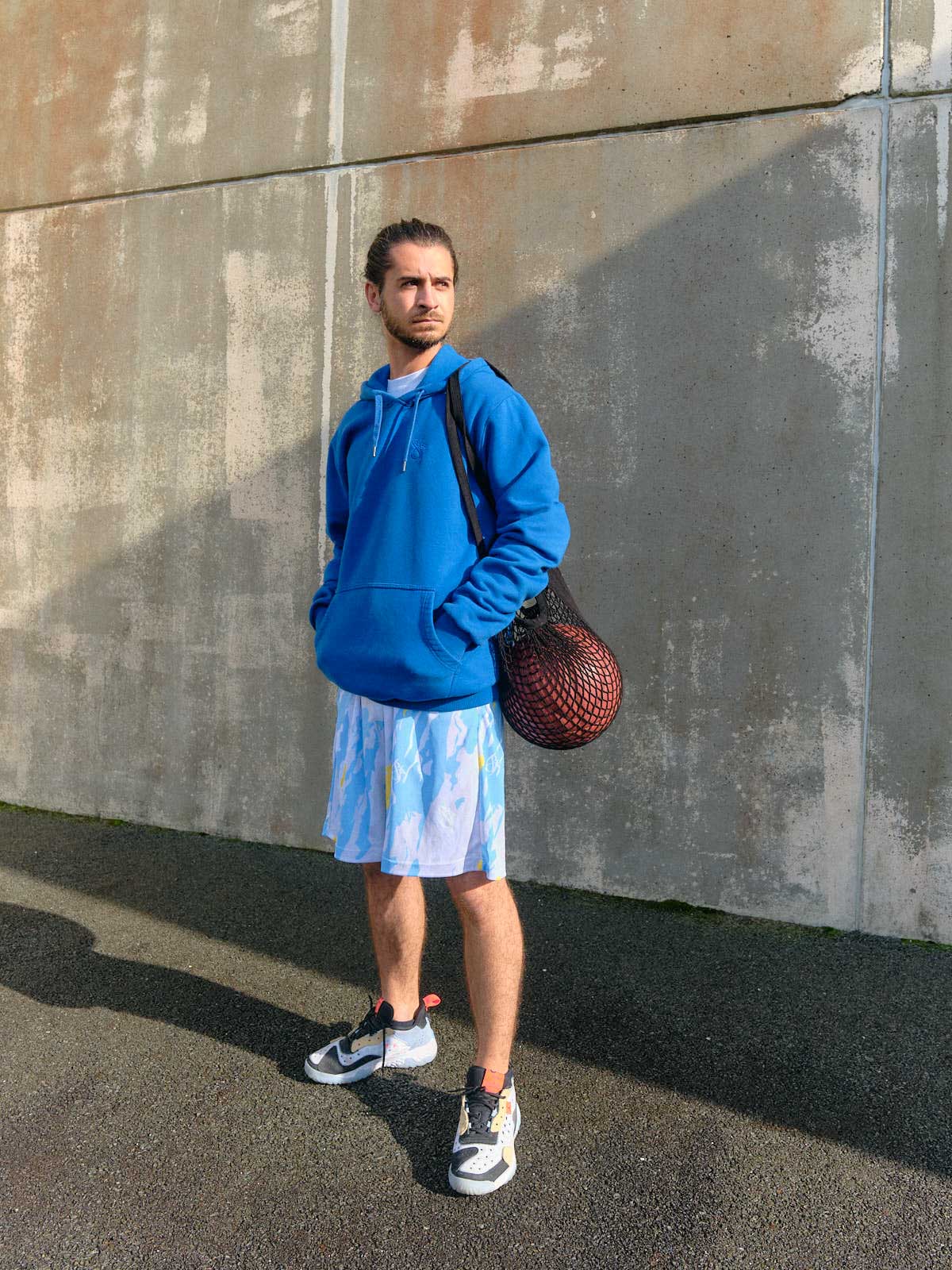 winter russian camo basketball short model