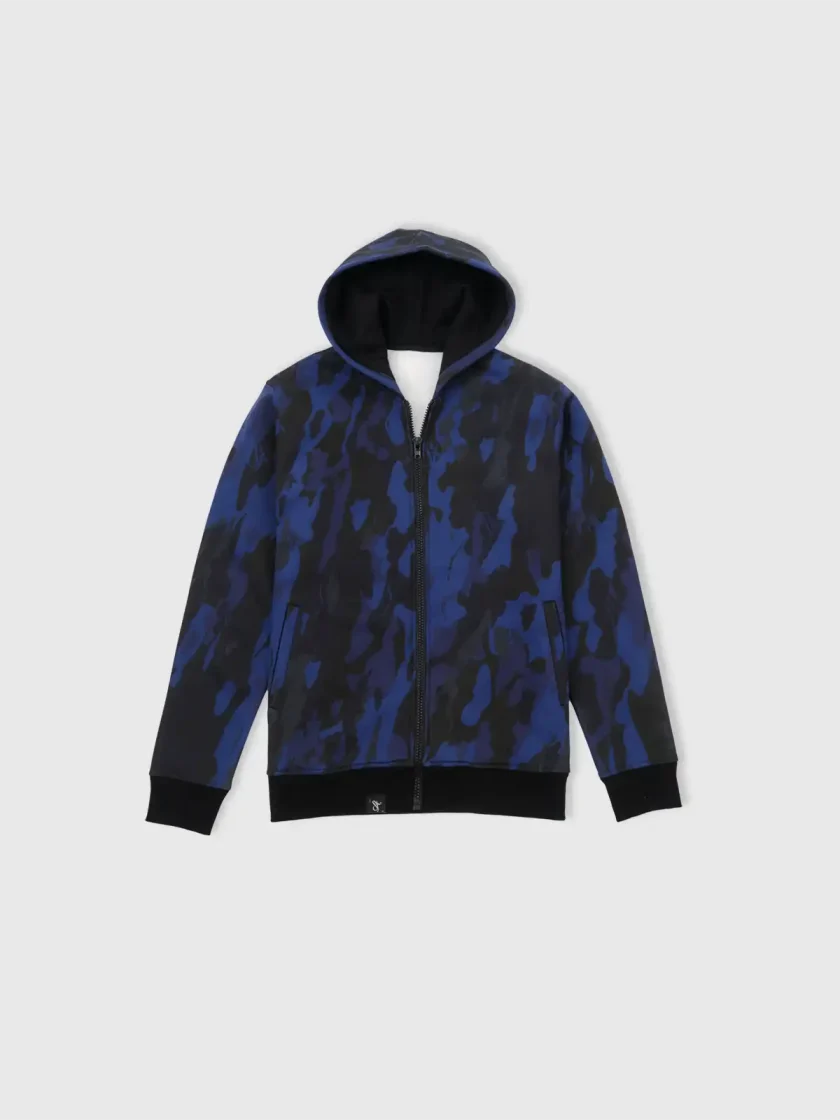 Platan Camo Mono Blue hoodie